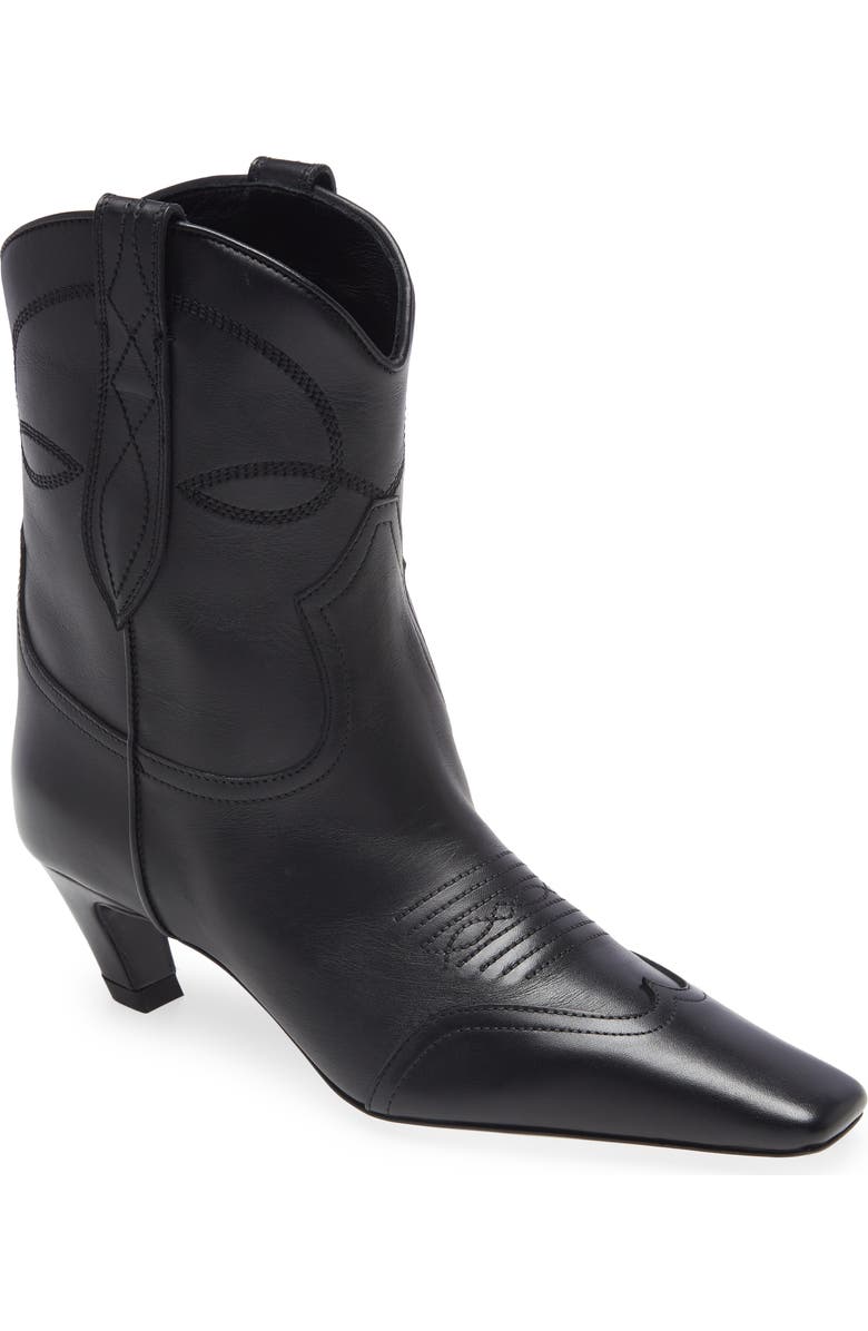 Khaite Dallas Short Western Bootie, Main, color,