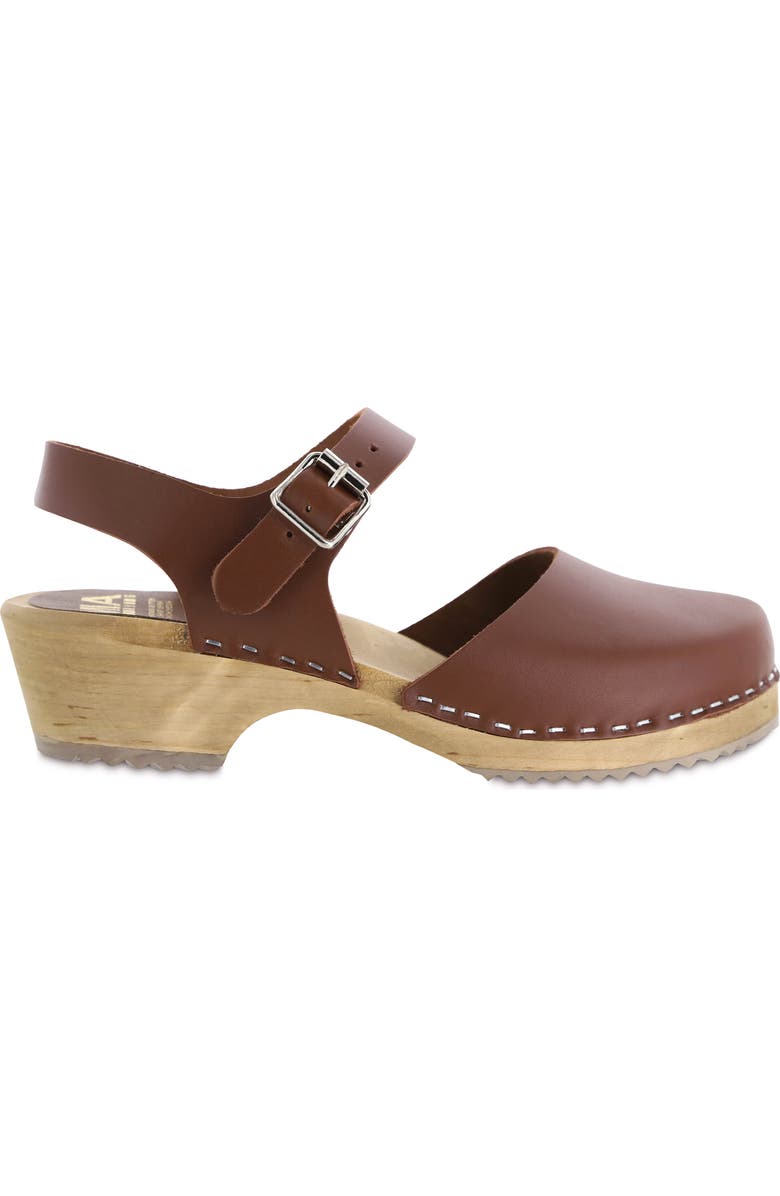 MIA Sofia Clog Sandal, Alternate, color, Brown Leat