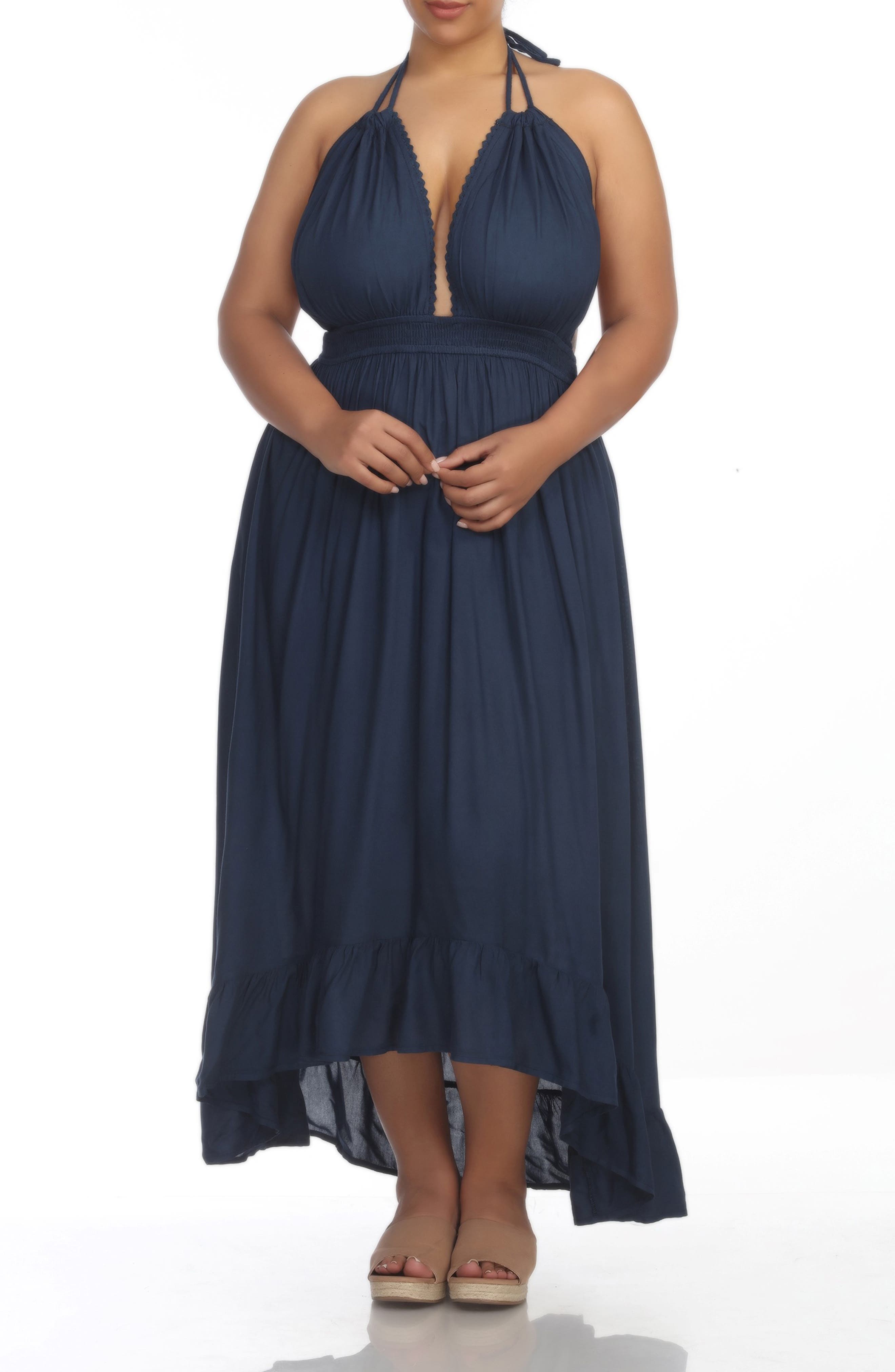 navy blue long dress bridesmaid Chiffon A-line Lace Dresses, MBD222 Size:(S) Small Classy pretty light blue sequins prom dresses