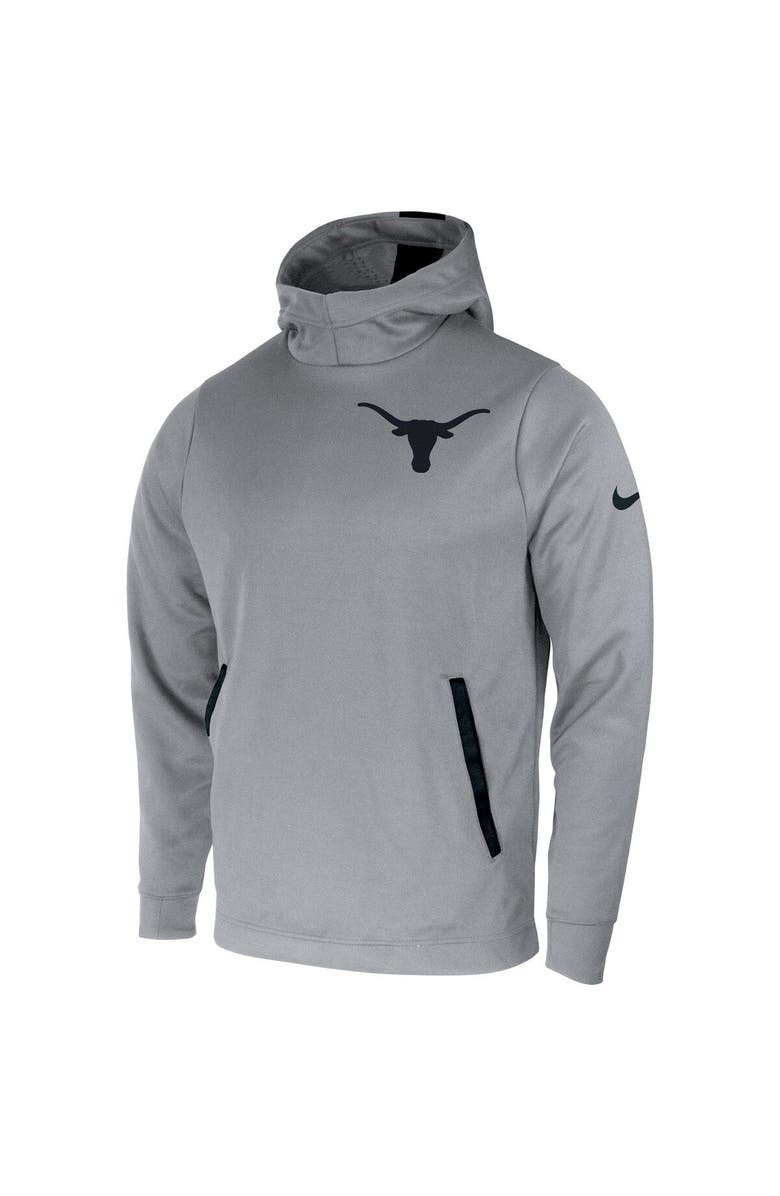 Nike Men's Nike Gray Texas Longhorns 2-Hit Performance Pullover Hoodie, Alternate, color,