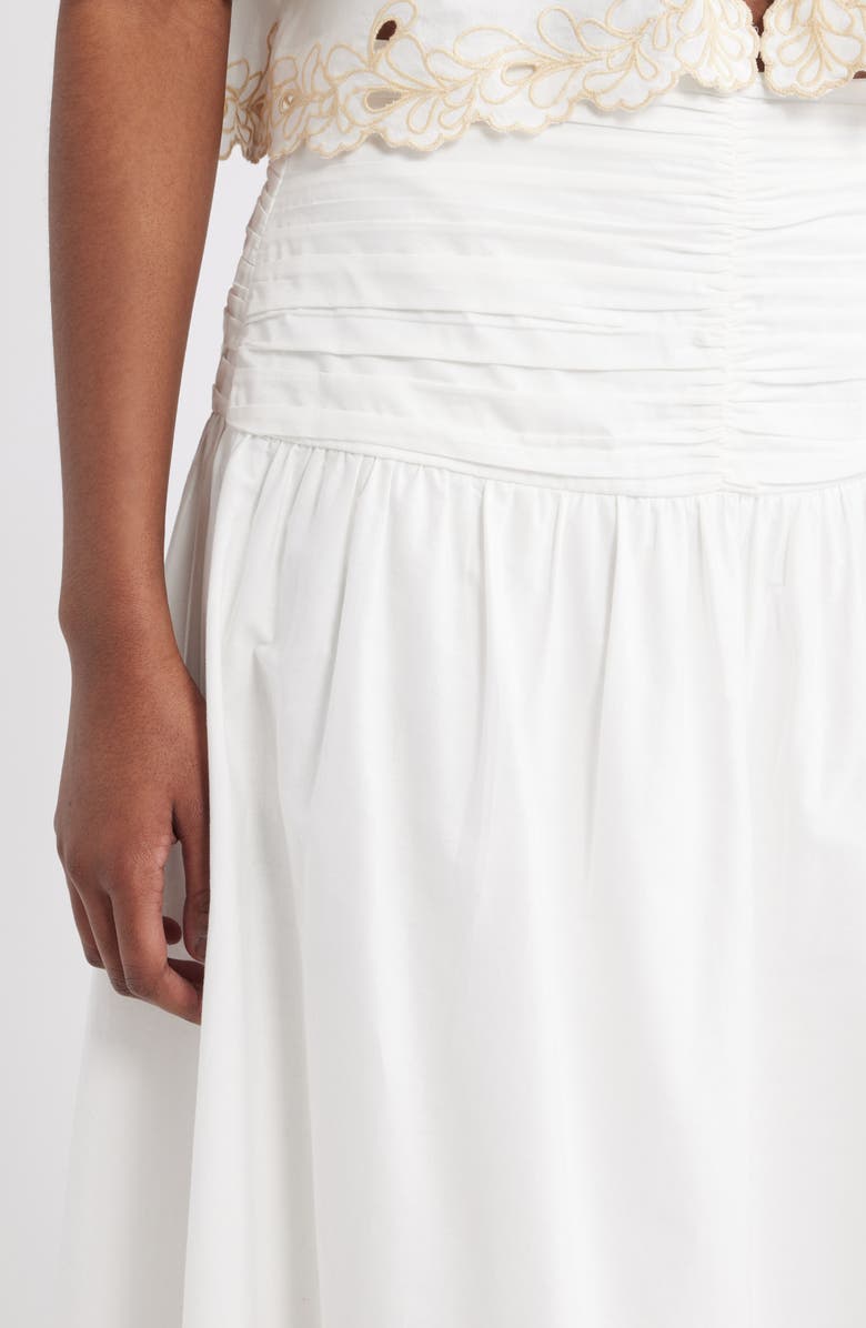Rails Sol Embroidered Eyelet Cotton Skirt, Alternate, color, White