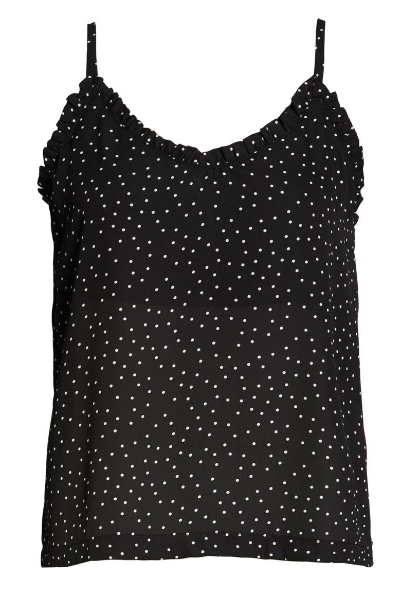 Bobeau Ruffle Trim Camisole, Alternate, color, 