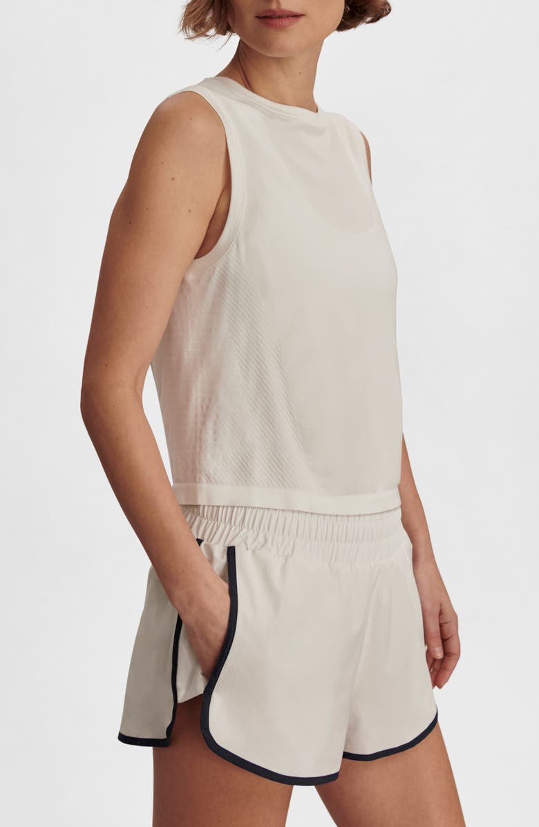 Varley Nate Seamless Crop Tank, Alternate, color, White