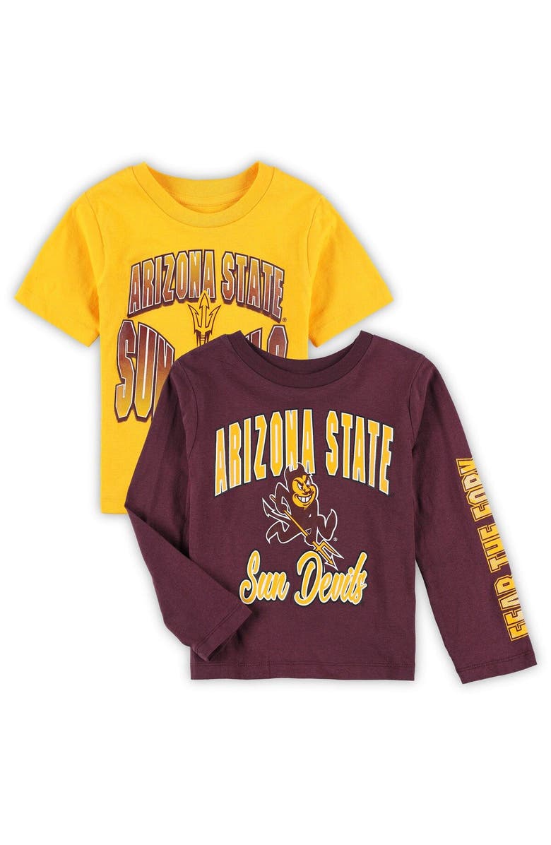 Outerstuff Preschool Maroon/Gold Arizona State Sun Devils Game Day T-Shirt Combo Pack, Alternate, color,