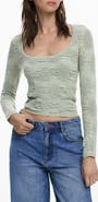Desigual Textured Scoop Neck Top