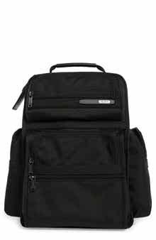 Brief Pack Nylon & Leather Backpack