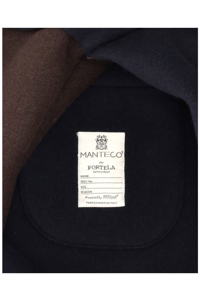 Vintage Blue Herringbone Coat, Alternate, color, Blue