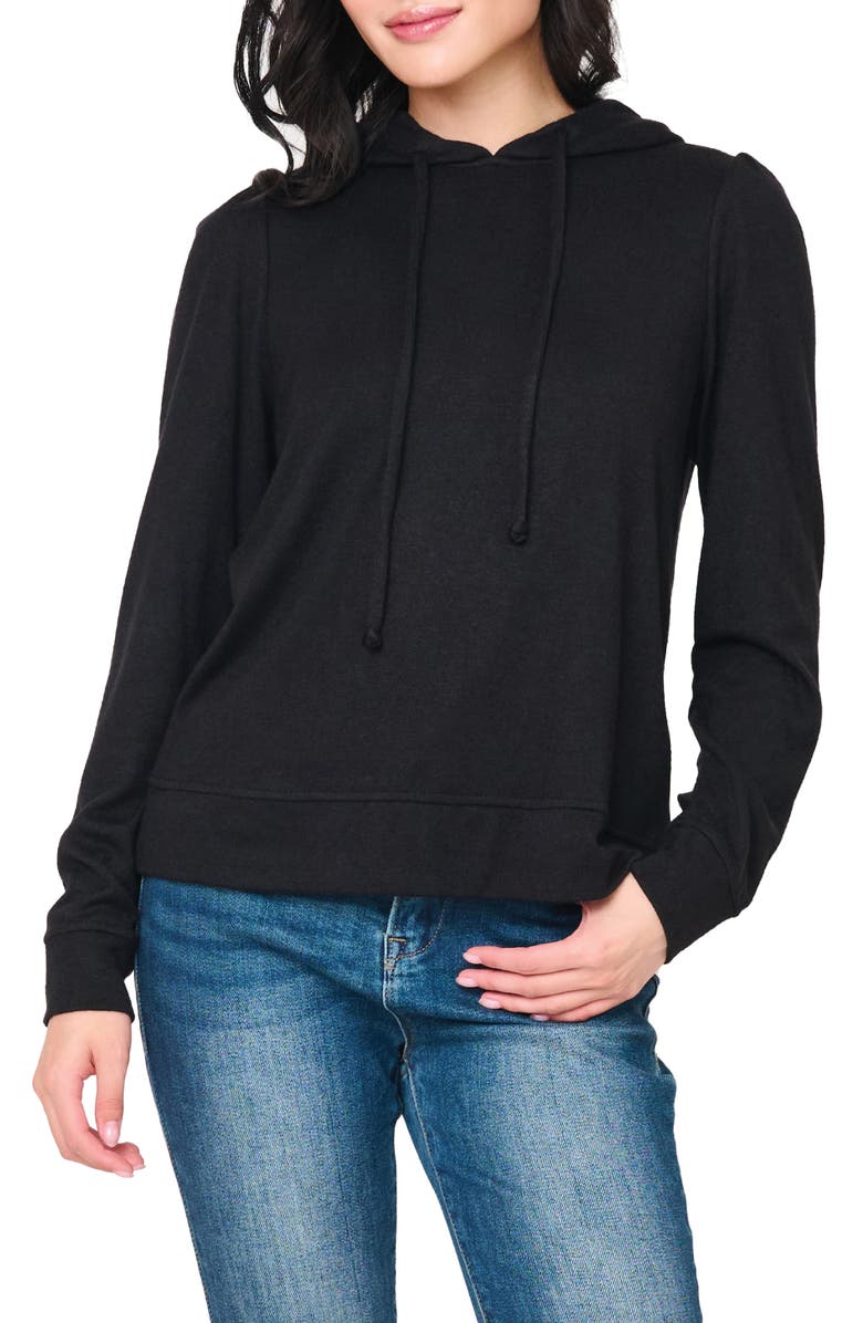 GIBSONLOOK Chic Luxe Alpine Hoodie, Main, color, Black