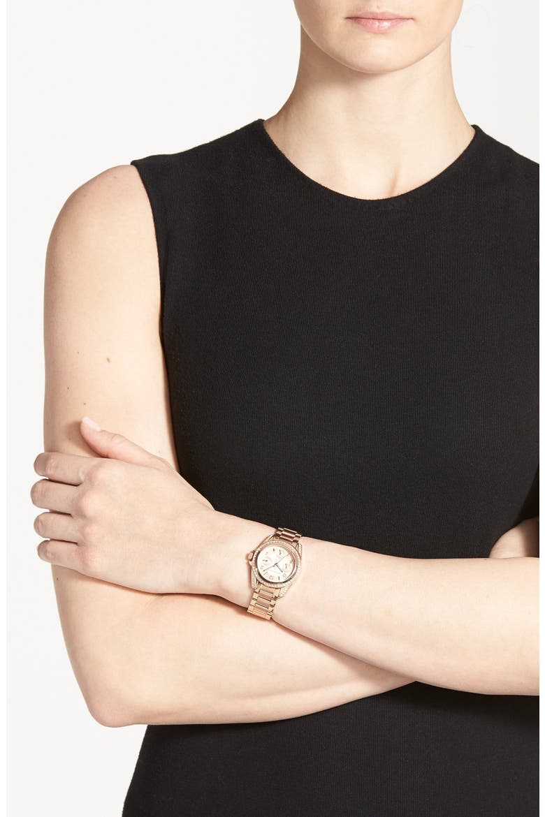 Michael Kors 'Blair - Mini' Multifunction Watch, 33mm, Alternate, color, ROSEGOLD