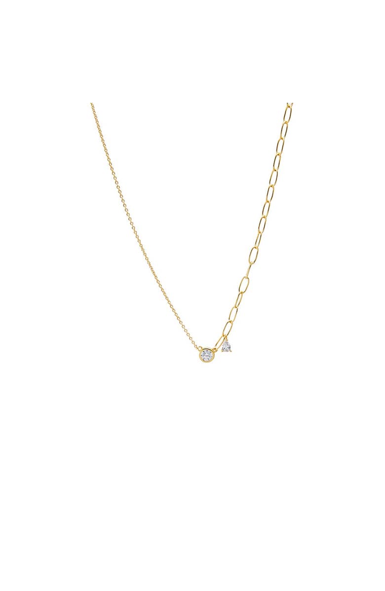 BY ADINA EDEN Dainty Stone Accent Necklace, Main, color, Gold