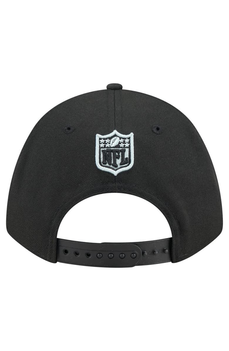 New Era Men's New Era  Black Las Vegas Raiders Team Collection 9FORTY M-Crown Adjustable Hat, Alternate, color, 