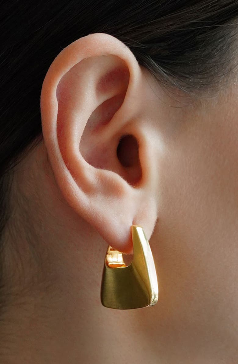 Dean Davidson Oslo Hinge Square Hoop Earrings, Alternate, color, Gold