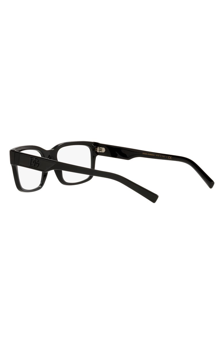 Dolce&Gabbana 55mm Rectangular Optical Glasses, Alternate, color, 