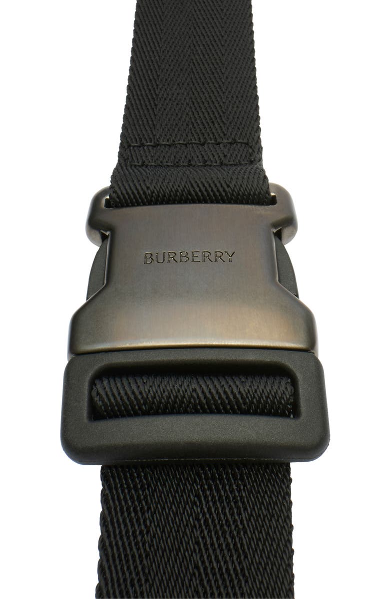 Burberry City Check Belt Bag, Alternate, color, Navy