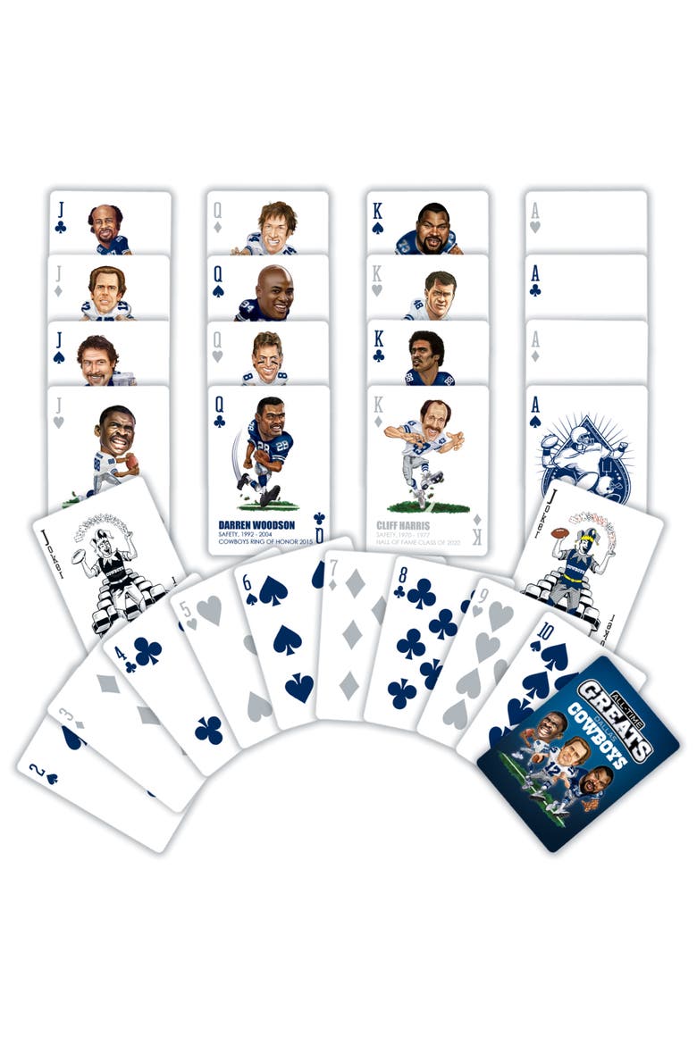 Dallas Cowboys All-Time Playing Cards, Alternate, color, Multicolor