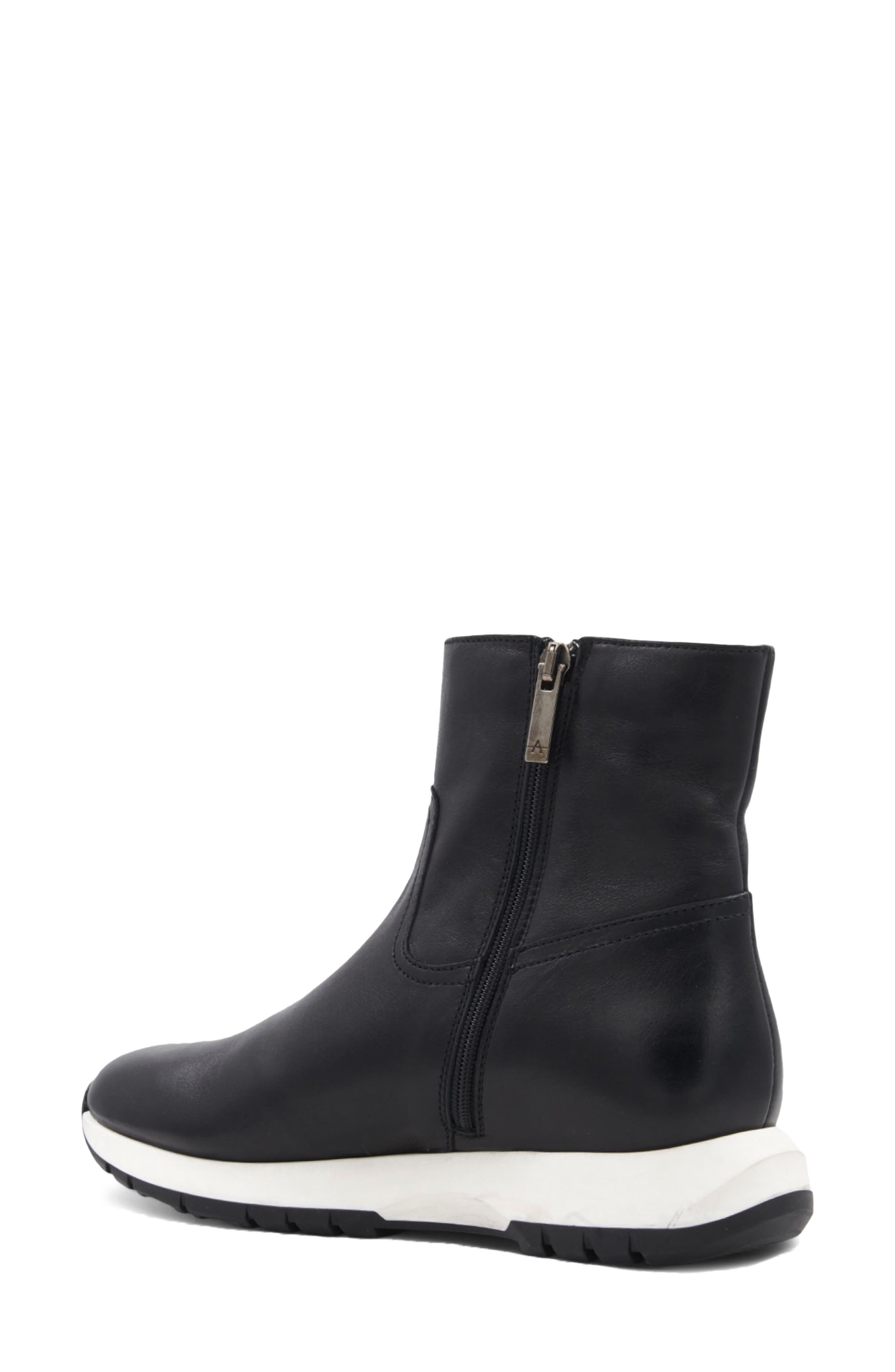 Aquatalia Kit Weatherproof Leather Bootie, Alternate, color, Black