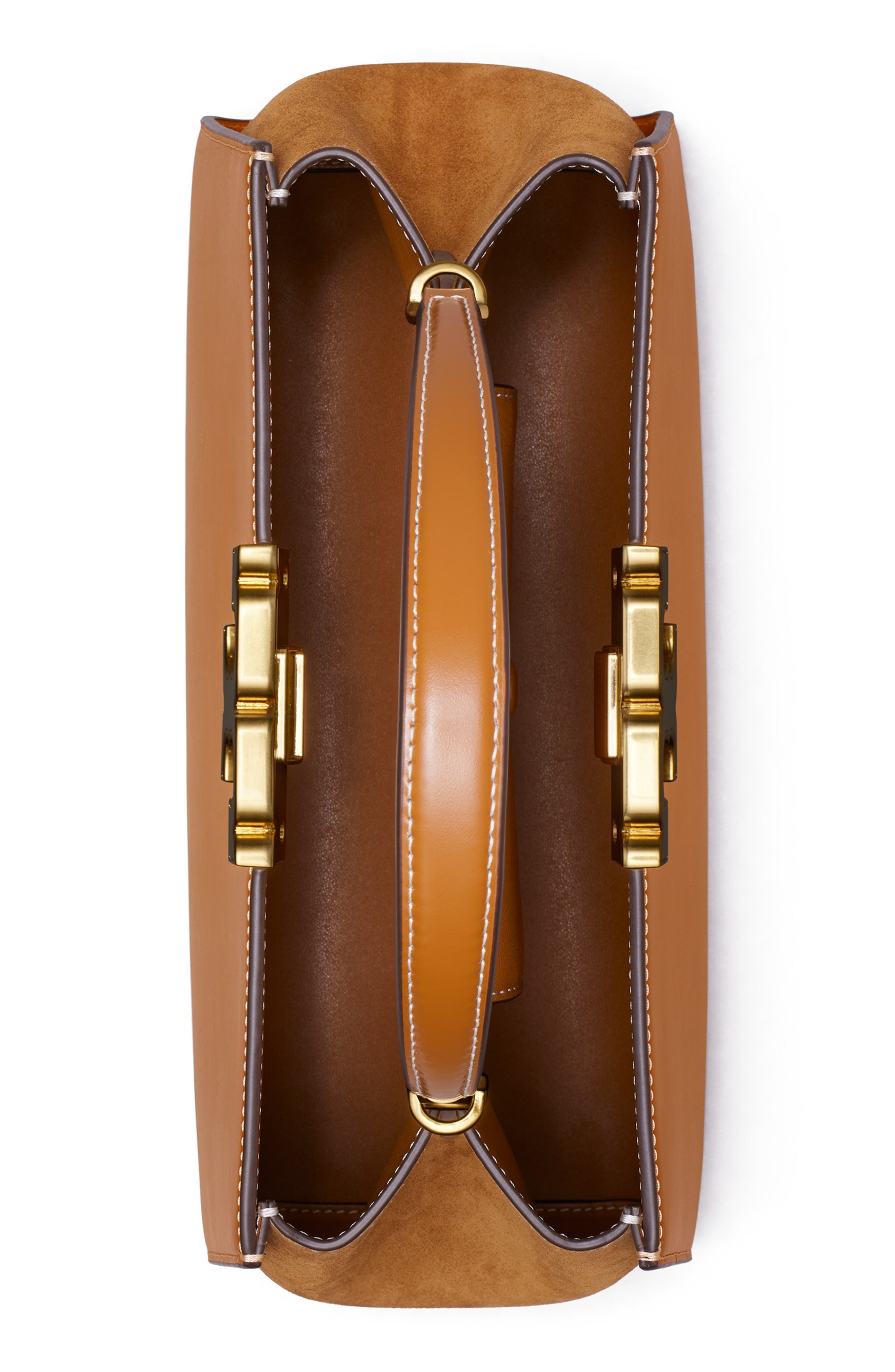 Eleanor Leather Satchel, Alternate, color, WHISKEY