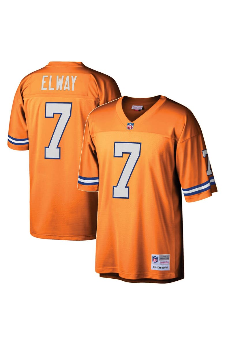 Mitchell & Ness Youth Mitchell & Ness John Elway Orange Denver Broncos 1990 Legacy Retired Player Jersey, Main, color,