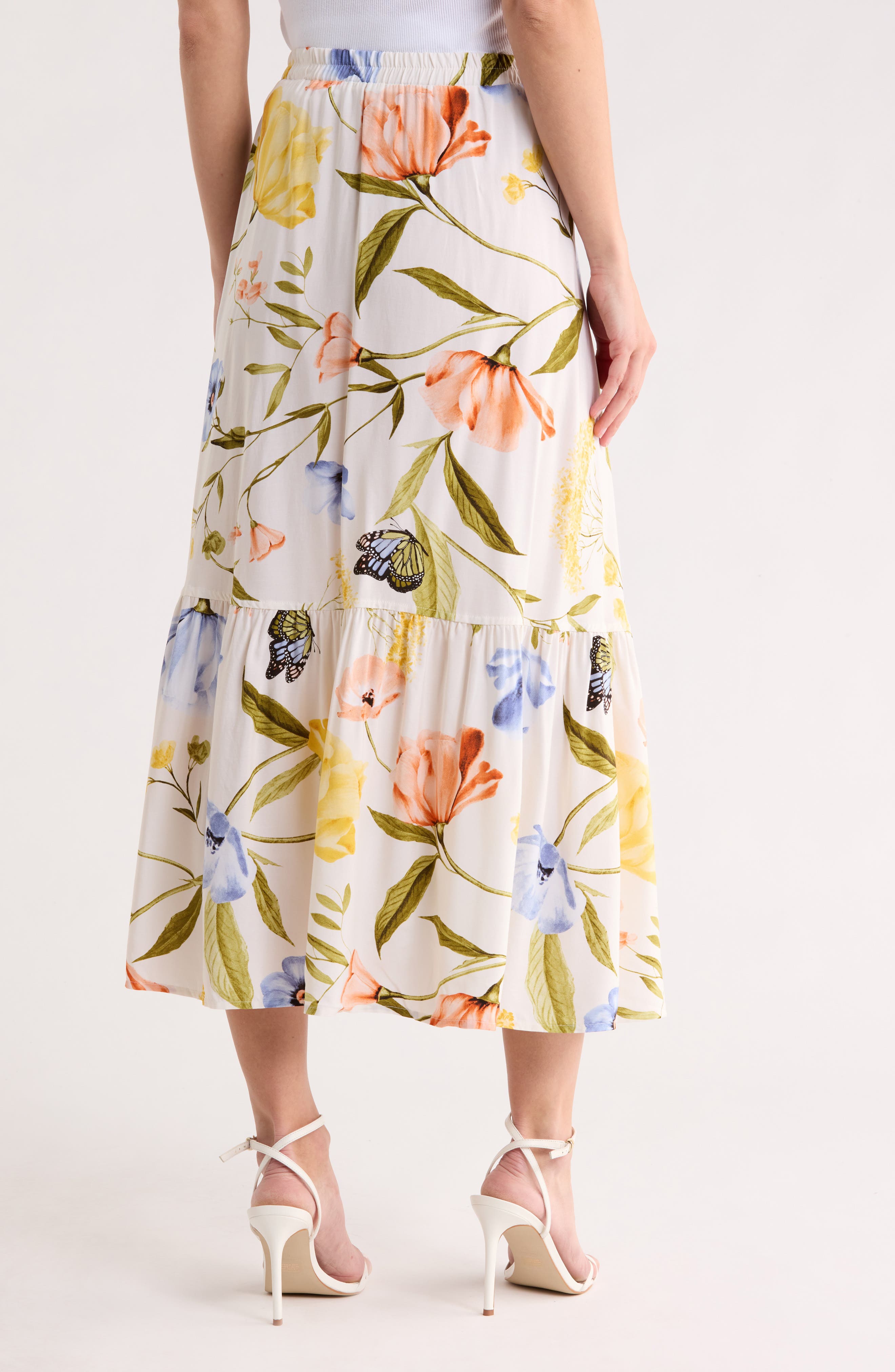 Tiered Pull-On Midi Skirt - image 2