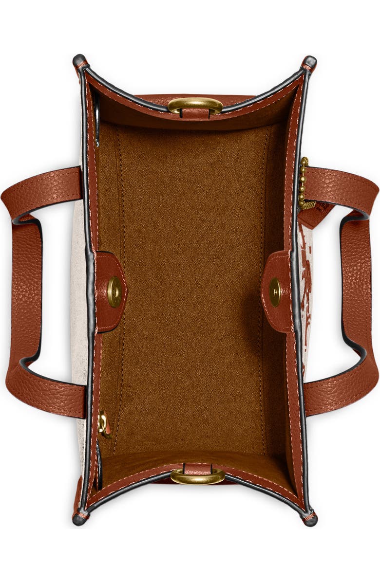 COACH Signature Coated Canvas & Leather Field Tote, Alternate, color,