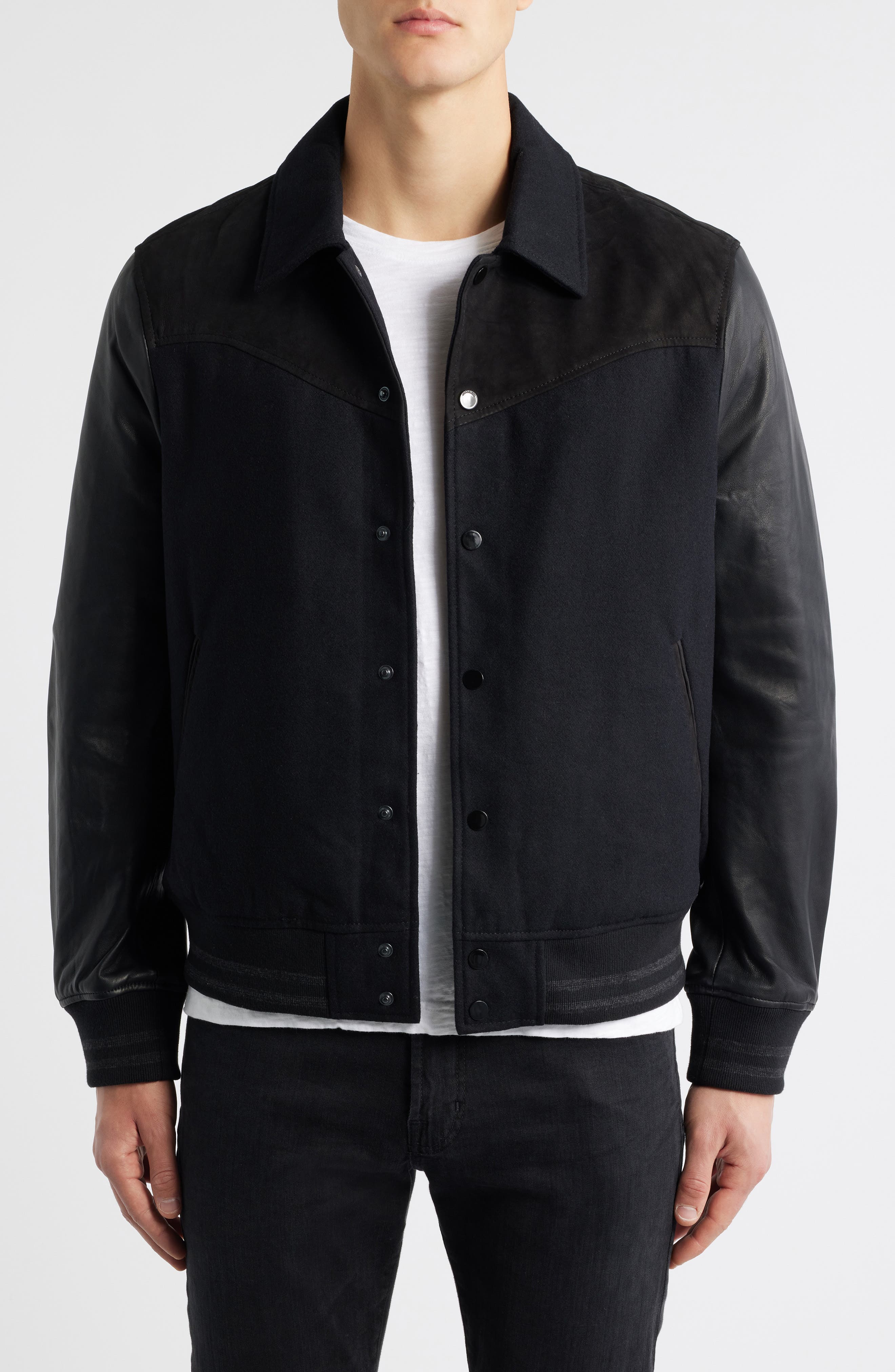 AllSaints Endleton Contrast Bomber Jacket