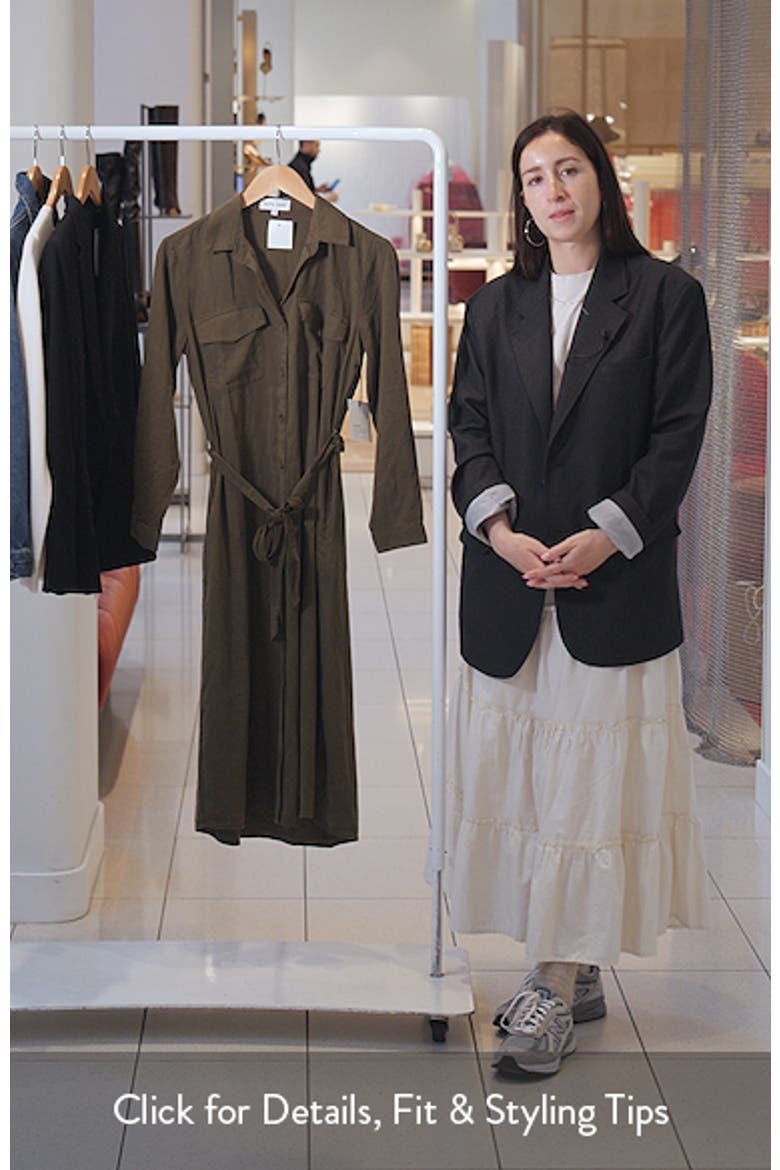Tie Waist Long Sleeve Midi Dress video