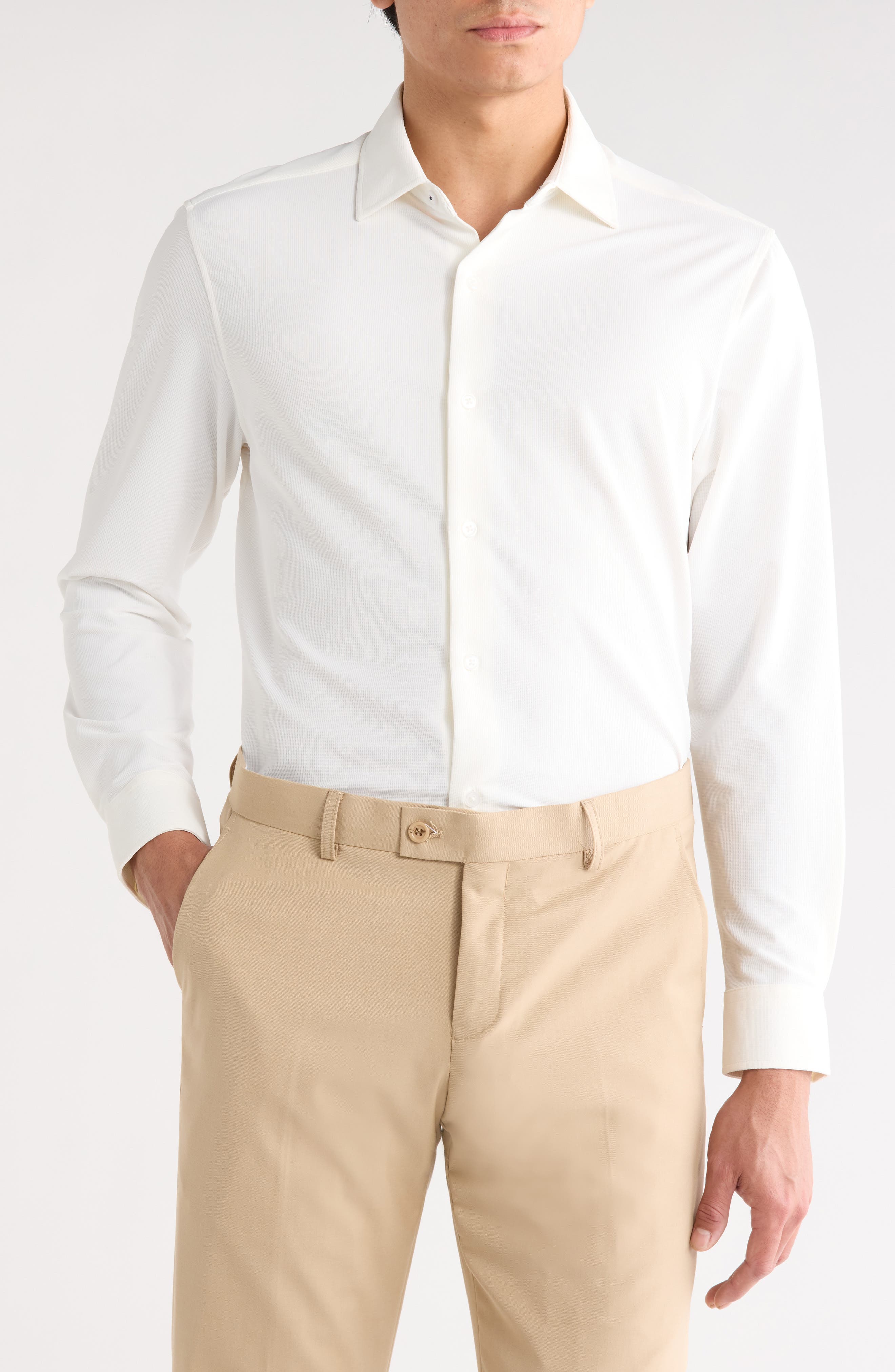 DYLAN PARK Slim Fit Performance 4-Way Stretch Dress Shirt