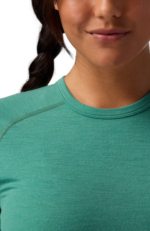 Backcountry Cedars Rws Merino Lt-wt Baselayer Crew Top In Green