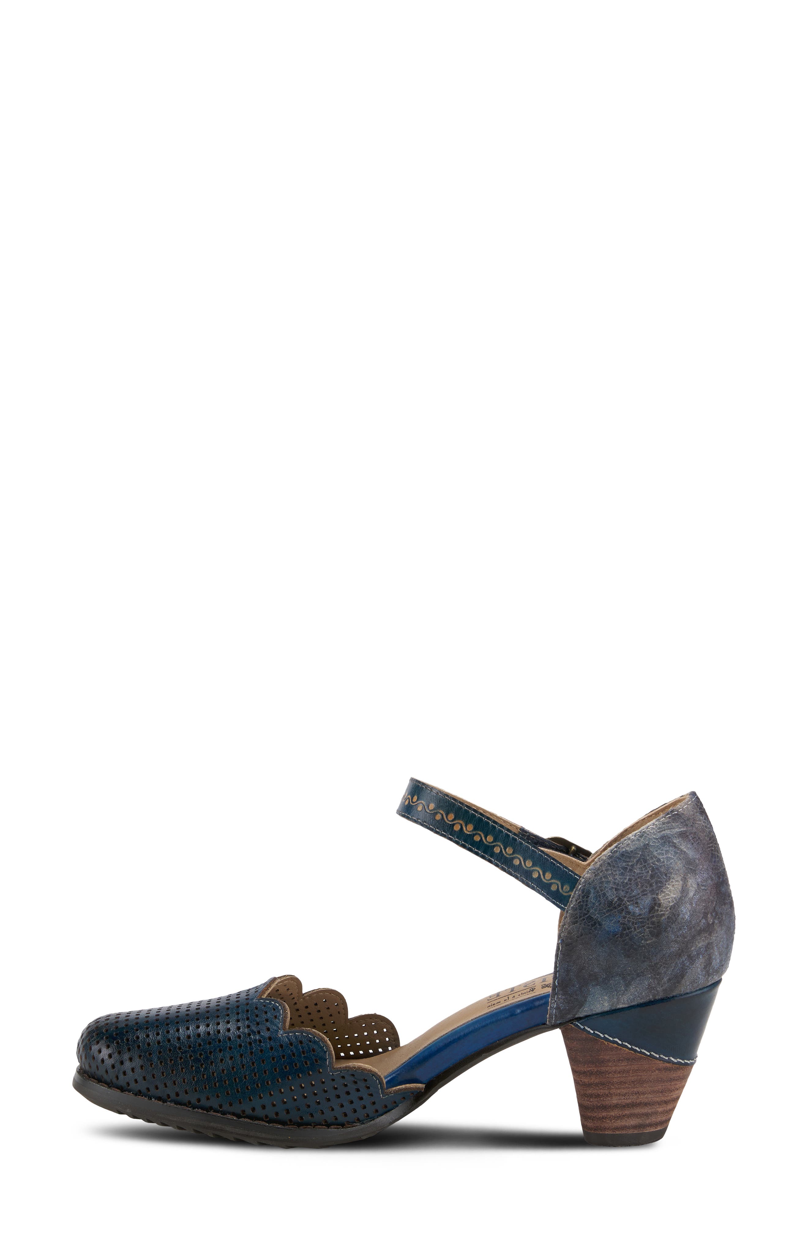 L'Artiste Parchelle Pump, Alternate, color, NAVY MULTI LEATHER