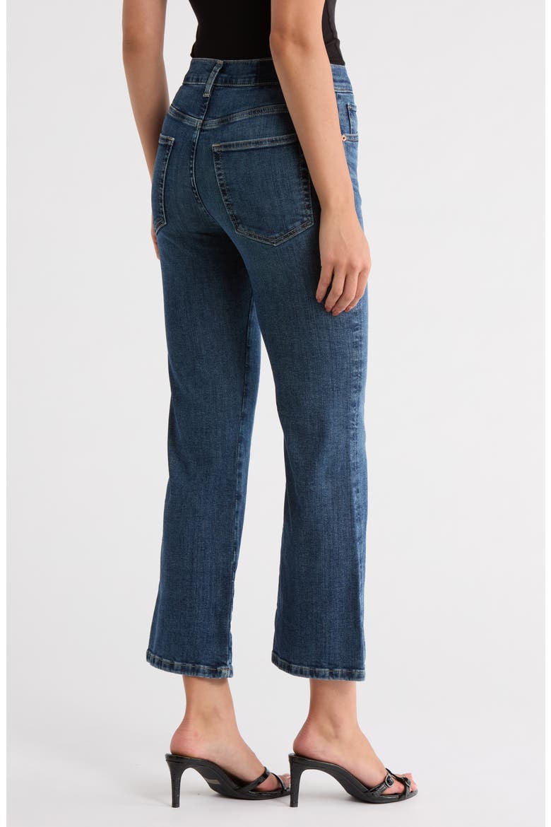 Anya High Waist Crop Flare Leg Jeans, Alternate, color, CHROME DIOPSIDE