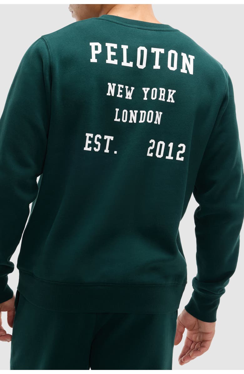 Peloton Soft Fleece Crewneck Sweatshirt, Alternate, color, Pine