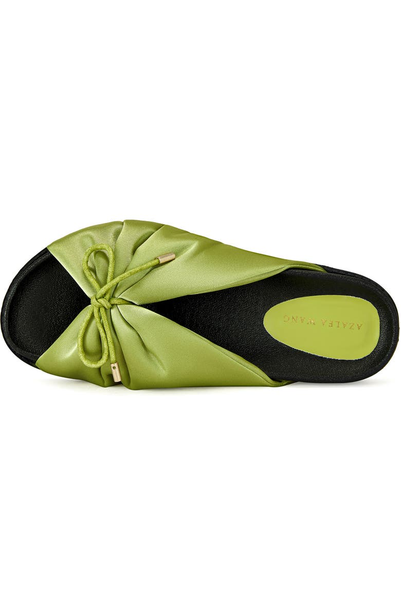 AZALEA WANG Theresa Platform Slide Sandal, Alternate, color, Green