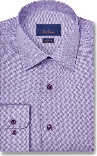 Regular Fit Microprint Dress Shirt