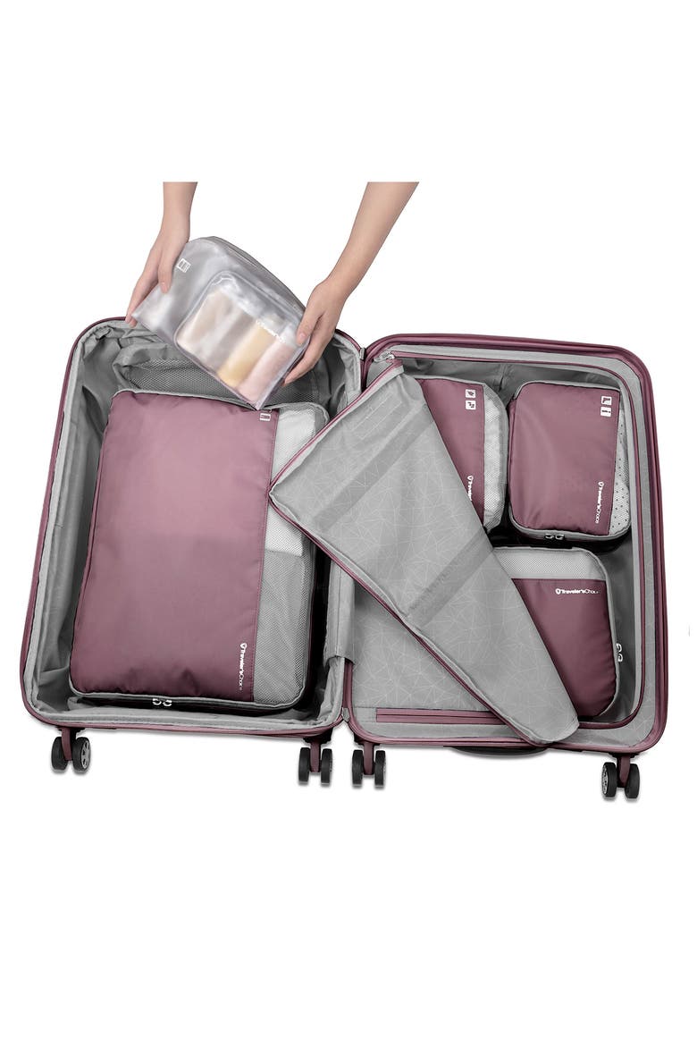5-Piece Packing Cube Set, Alternate, color, MAUVE