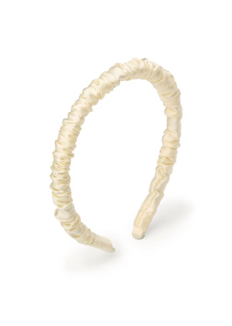 Scrunched Silk Skinny Headband
