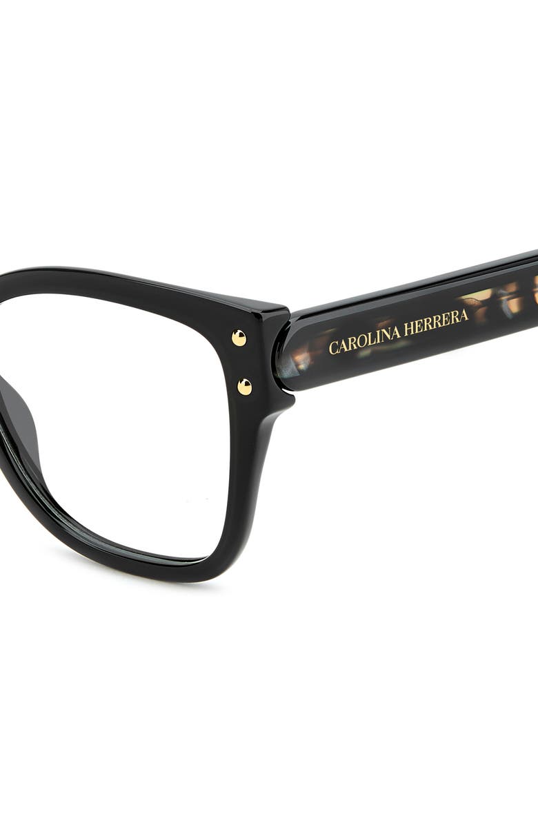 Carolina Herrera 53mm Square Reading Glasses, Alternate, color, 