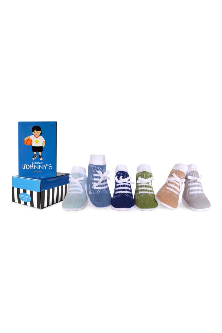 Johnny's Everyday Assorted 6-Pack Socks, Main, color, ASST NEUTRAL