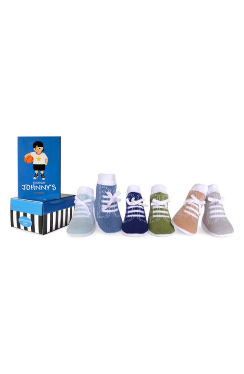 Trumpette Johnny's Everyday Assorted 6-pack Socks In White