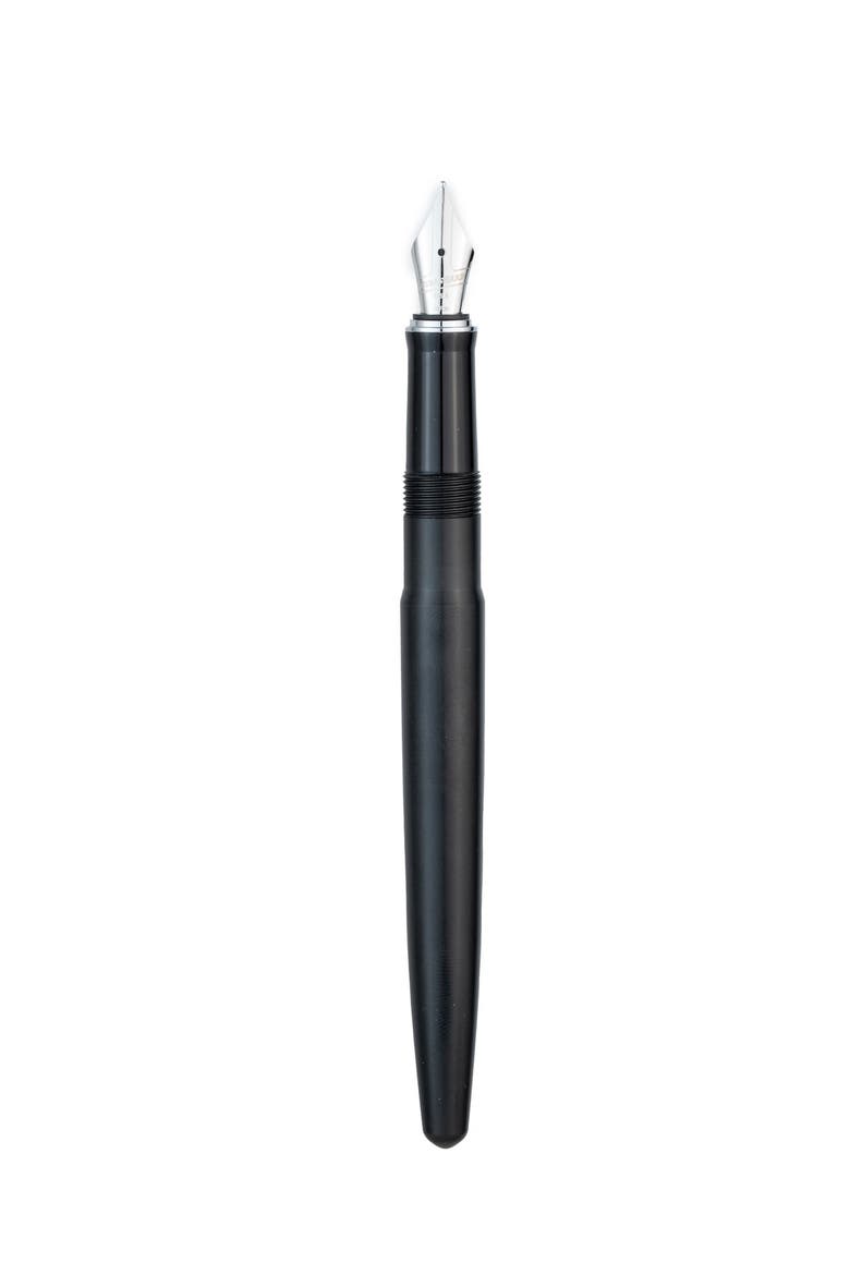 Skyline Black Silver Fountain Pen, Alternate, color, Black Medium