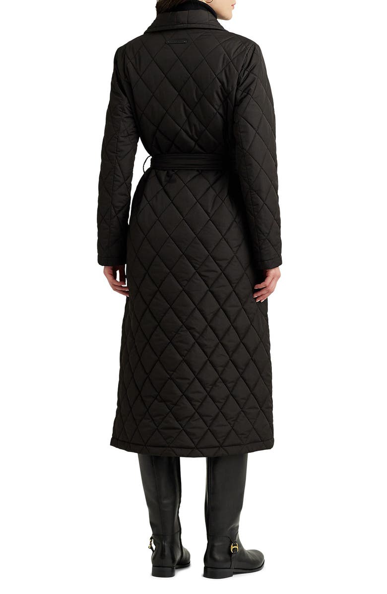 Lauren Ralph Lauren Diamond Quilted Belted Water Resistant Jacket, Alternate, color, 