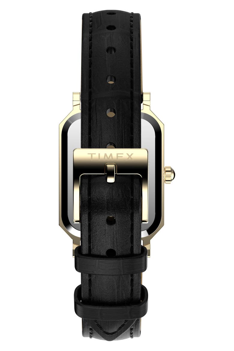 Vivienne Trend 21mm Leather Strap Watch, Alternate, color, GOLD-TONE