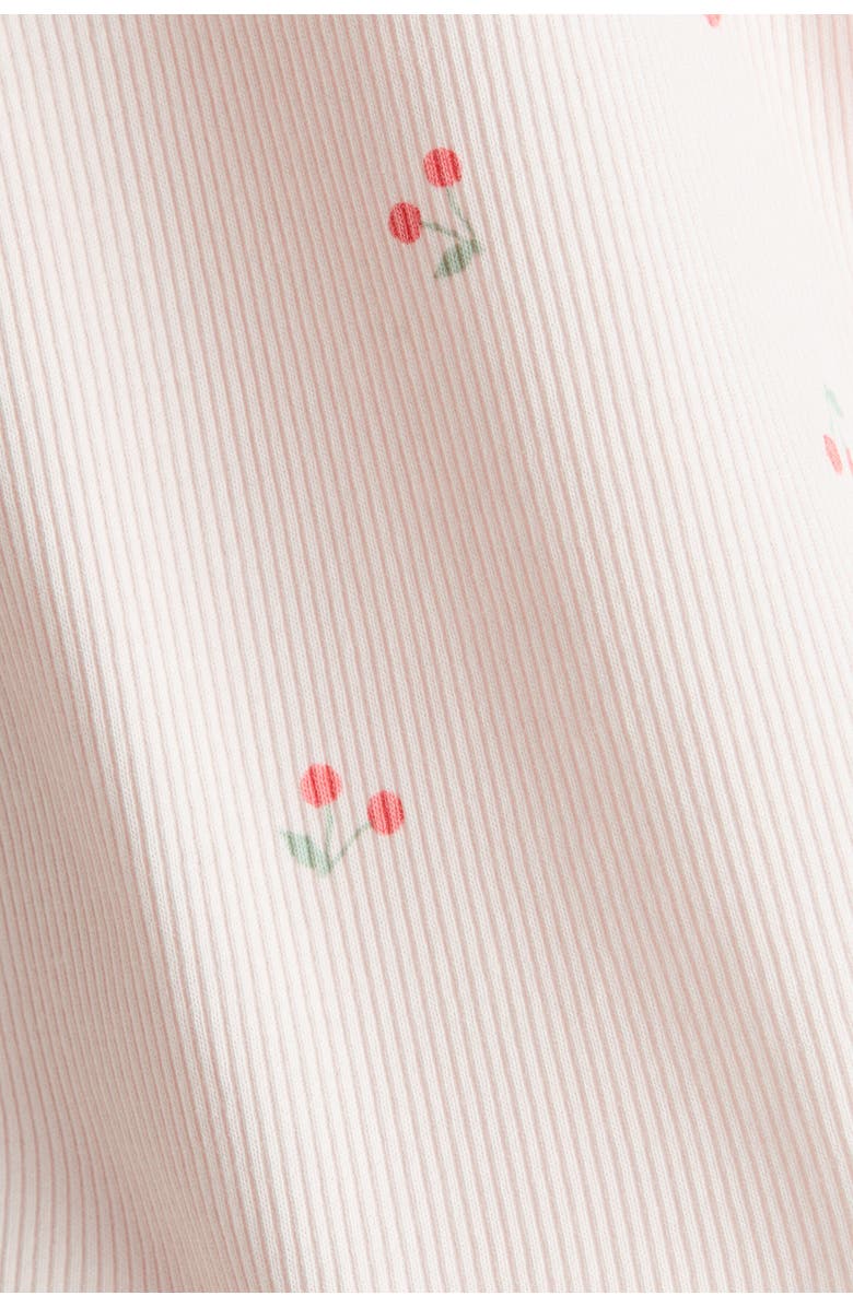 H&M 2-piece Ribbed Cotton Set, Alternate, color, Light Pink/Cherries