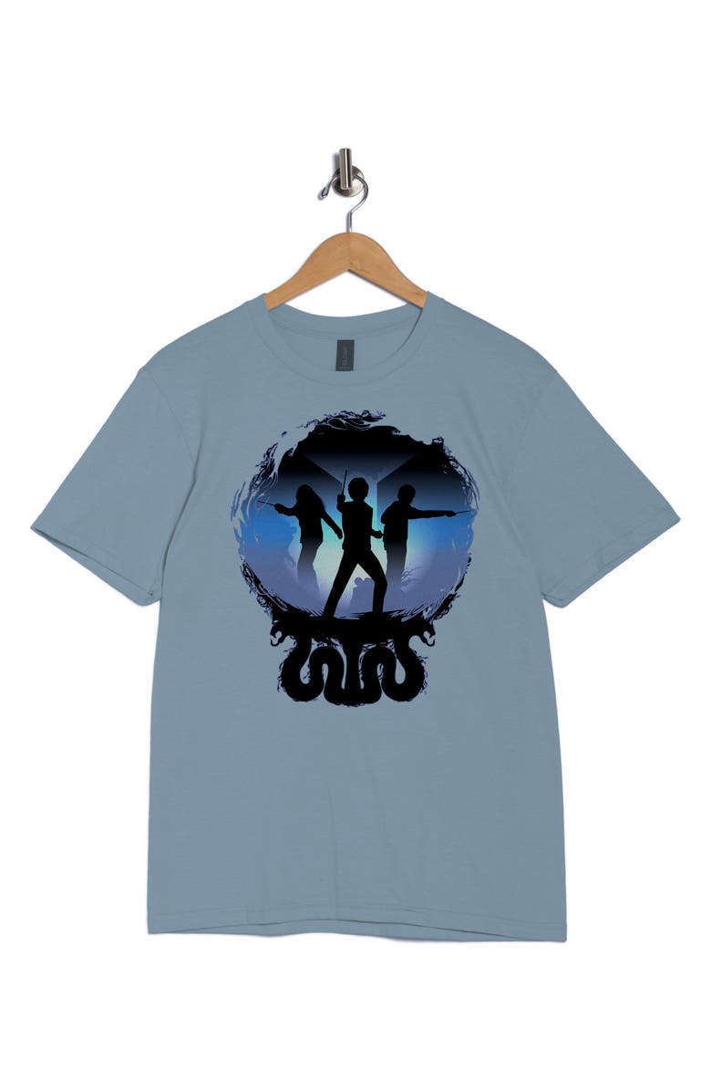 Monster Digital Harry Potter The Golden Trio Graphic T-Shirt, Alternate, color, Light Blue
