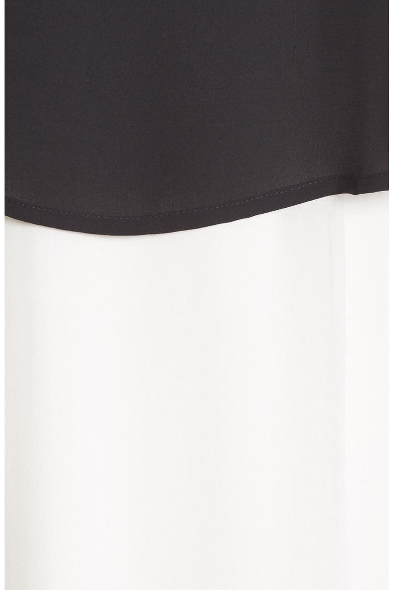 Strapless Popover Maxi Dress, Alternate, color, EGGSHELL/ BLACK