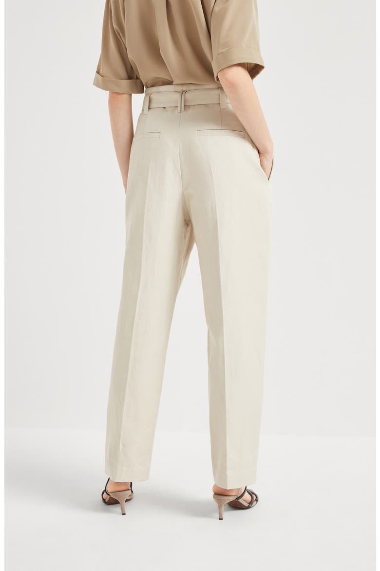 Corset cigarette trousers, Alternate, color, Beige