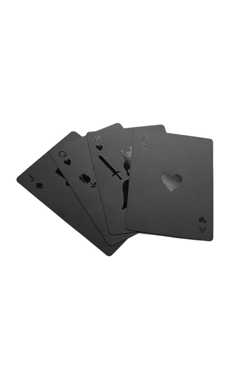 Blvck Paris Blvck Playing Cards, Main, color, Black