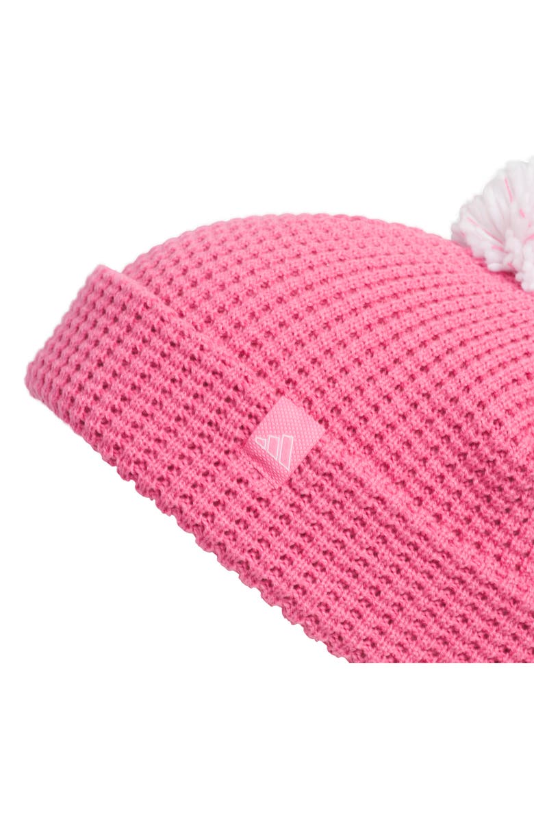 adidas Kids' Pompom Beanie, Alternate, color, Medium Pink
