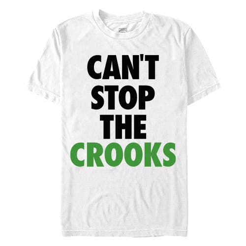 Men's Crooks & Castles Can't Stop the Crooks  Graphic T-Shirt in White  product