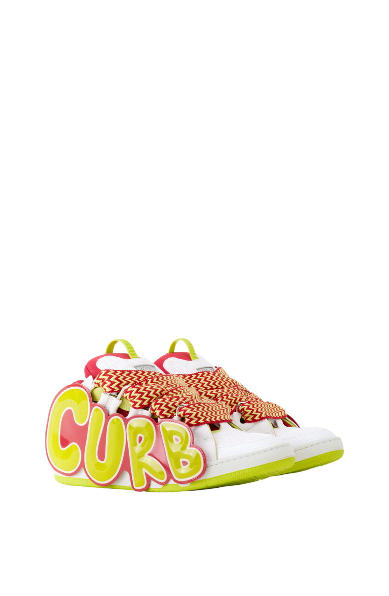 Lanvin Curb Patch Sneakers In Leather, Alternate, color, Colored