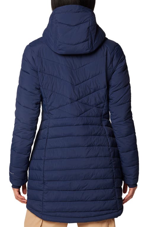 Columbia Joy Peak™ Ii Hooded Water Repellent Mid Jacket In Blue